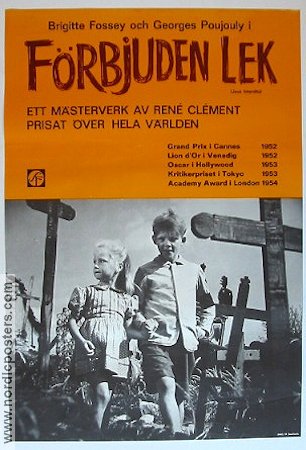 Förbjuden lek 1952 poster René Clément