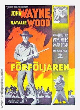 Förföljaren 1956 poster John Wayne Natalie Wood John Ford