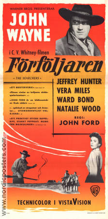 Förföljaren 1956 poster John Wayne Natalie Wood John Ford