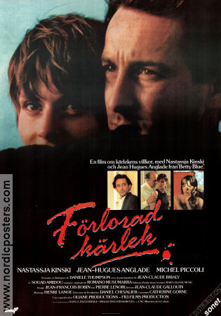 Förlorad kärlek 1987 poster Jacques Deray Nastassja Kinski Jean-Hugues Anglade Jacques Deray