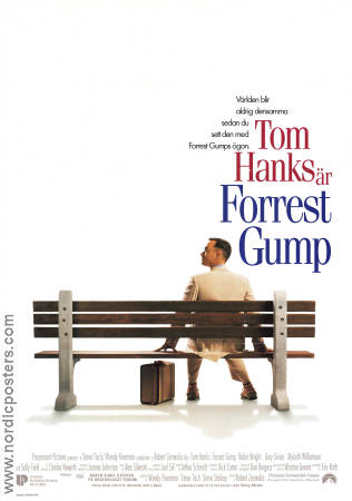 Forrest Gump 1994 poster Tom Hanks Robin Wright Gary Sinise Sally Field Robert Zemeckis