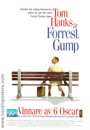 Forrest Gump 1994 poster Tom Hanks Robin Wright Gary Sinise Sally Field Robert Zemeckis