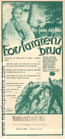 Forsfararens brud 1937 poster Ansa Ikonen Kaarlo Kytö Valentin Vaala Finland