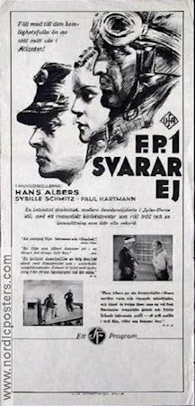 FP1 svarar ej 1932 poster Hans Albers