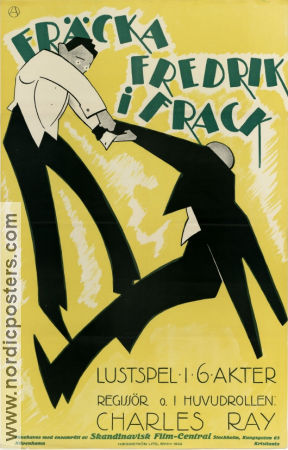 Fräcka Fredrik i frack 1921 poster Florence Oberle Charles Ray