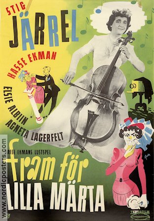 Fram för lilla Märta 1945 poster Stig Järrel Hasse Ekman