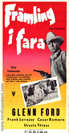 Främling i fara 1955 poster Glenn Ford Frank Lovejoy Ursula Thiess William Castle