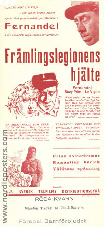 Främlingslegionens hjälte 1936 poster Fernandel R0obert Le Vigan Christian-Jaque