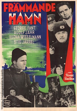 Främmande hamn 1948 poster George Fant Adolf Jahr Stig Järrel Hampe Faustman