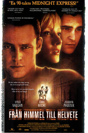 Från himmel till helvete 1998 poster Vince Vaughn Anne Heche Joaquin Phoenix Joseph Ruben