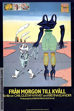 Från morgon till kväll 1979 poster Kristina Elander Konstaffischer