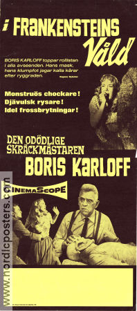 Frankensteins våld 1958 poster Boris Karloff Tom Duggan Jana Lund Howard W Koch Hitta mer: Frankenstein