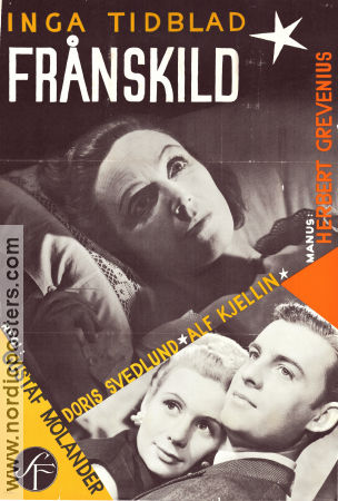 Frånskild 1951 poster Inga Tidblad Doris Svedlund Alf Kjellin Gustaf Molander