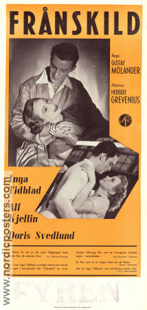 Frånskild 1951 poster Inga Tidblad Doris Svedlund Alf Kjellin Gustaf Molander