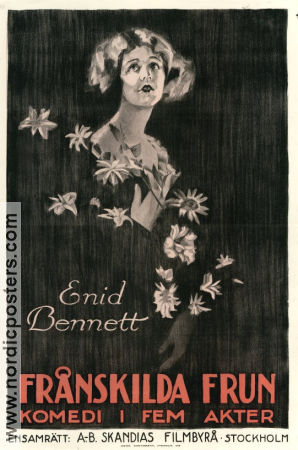 Frånskilda frun 1920 poster Enid Bennett Rowland V Lee Fred Niblo