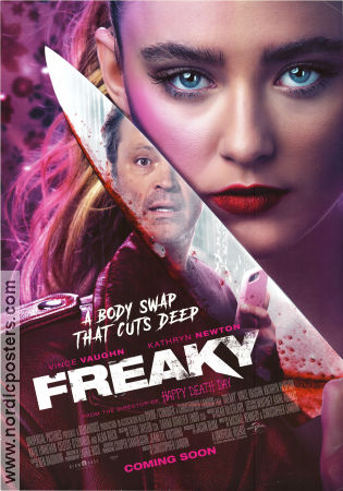 Freaky 2020 poster Vince Vaughn Kathryn Newton Celeste O´Connor Christopher Landon