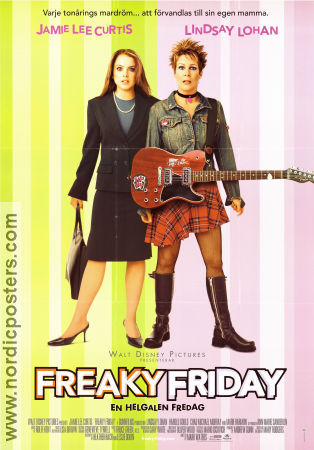 Freaky Friday 2003 poster Jamie Lee Curtis Lindsay Lohan Mark Waters Instrument