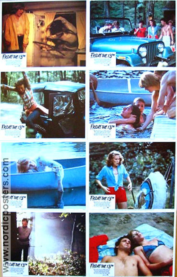 Fredagen den 13e 1980 lobbykort Betsy Palmer Adrienne King Sean S Cunningham
