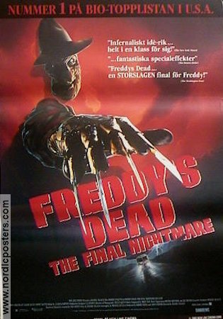 Freddy´s Dead the Final Nightmare 1991 poster Robert Englund Hitta mer: Freddy Krueger Hitta mer: Elm Street
