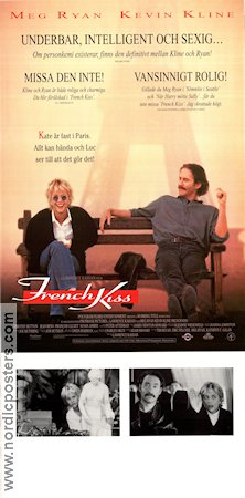 French Kiss 1995 poster Meg Ryan Kevin Kline Timothy Hutton Lawrence Kasdan Romantik