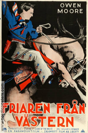 Friaren från västern 1925 poster Owen Moore