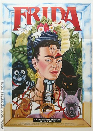 Frida naturaleza viva 1986 poster Ofelia Medina Filmen från: Mexico Konstaffischer