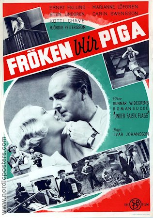 Fröken blir piga 1936 poster Ernst Eklund Marianne Löfgren Kotti Chave