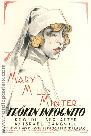Fröken Inkognito 1920 poster Mary Miles Minter Arthur Hoyt William Desmond Taylor