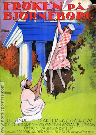 Fröken på Björneborg 1922 poster Edit Ernholm Gustaf Edgren