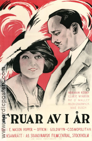 Fruar av i år 1922 poster Pat O´Malley Helene Chadwick E Mason Hopper