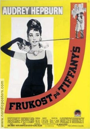 Frukost på Tiffanys 1961 poster Audrey Hepburn Blake Edwards