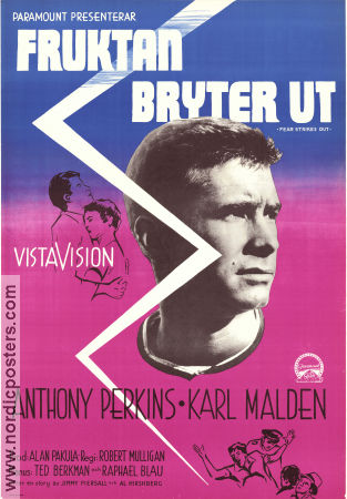 Fruktan bryter ut 1957 poster Anthony Perkins Karl Malden Norma Moore Robert Mulligan Sport