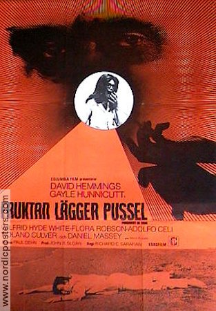 Fruktan lägger pussel 1970 poster David Hemmings