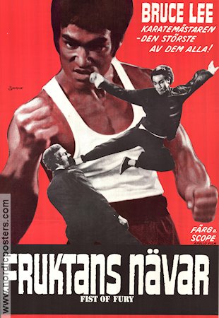 Fruktans nävar 1972 poster Bruce Lee Nora Miao James Tien Wei Lo Filmen från: Hong Kong Kampsport Asien