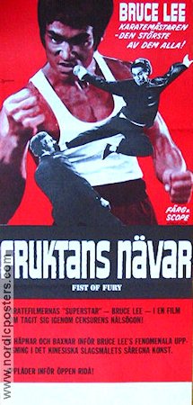 Fruktans nävar 1972 poster Bruce Lee Nora Miao James Tien Wei Lo Filmen från: Hong Kong Kampsport Asien