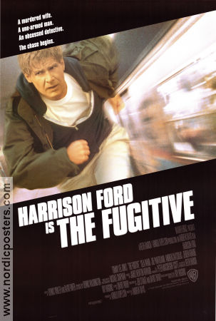 The Fugitive 1993 poster Harrison Ford Andrew Davis