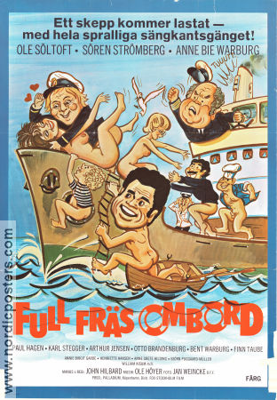 Full fräs ombord 1977 poster Ole Söltoft Anne Bie Warburg Danmark