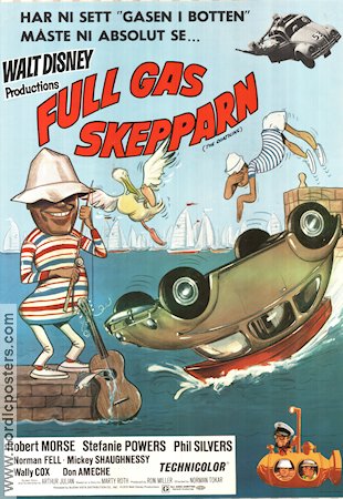 Full gas skepparn 1970 poster Robert Morse Stefanie Powers Phil Silvers Norman Tokar Hitta mer: Herbie Bilar och racing Skepp och båtar