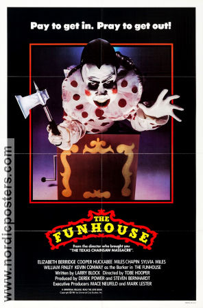 The Funhouse 1983 poster Elizabeth Berridge Tobe Hooper