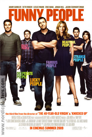 Funny People 2009 poster Adam Sandler Seth Rogen Judd Apatow