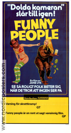 Funny People 1976 poster Joe Stewardson Bill Brewer Stuart Brown Jamie Uys Filmen från: South Africa