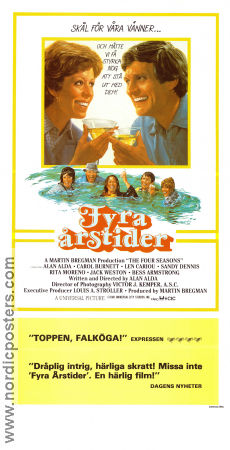 Fyra årstider 1981 poster Carol Burnett Len Cariou Alan Alda