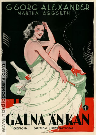 Galna änkan 1931 poster Martha Eggerth Georg Alexander Richard Eichberg