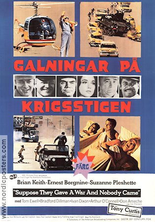 Galningar på krigsstigen 1970 poster Brian Keith Tony Curtis Ernest Borgnine Hy Averback