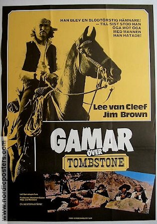 Gamar över Tombstone 1977 poster Lee Van Cleef Jim Brown John Marley Joseph Manduke