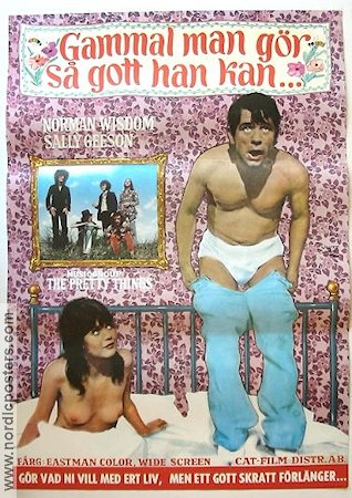 Gammal man gör så gott han kan 1970 poster Norman Wisdom Pretty Things Rock och pop