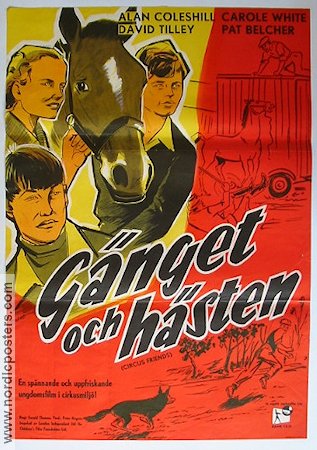 Gänget och hästen 1958 poster Hästar