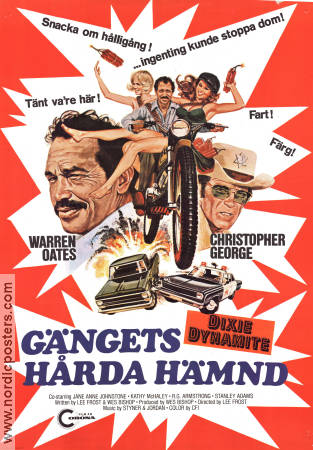 Gängets hårda hämnd 1976 poster Warren Oates Lee Frost Motorcyklar Bilar och racing