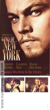 Gangs of New York 2002 poster Leonardo DiCaprio Cameron Diaz Daniel Day-Lewis Martin Scorsese Gäng