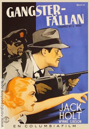Gangsterfällan 1937 poster Jack Holt Wynne Gibson